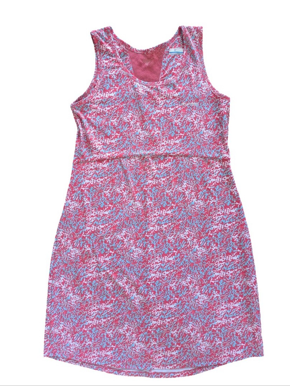 Columbia PFG Midway Bay Summer Dress L Large UPF Travel Outdoor Coral Sun